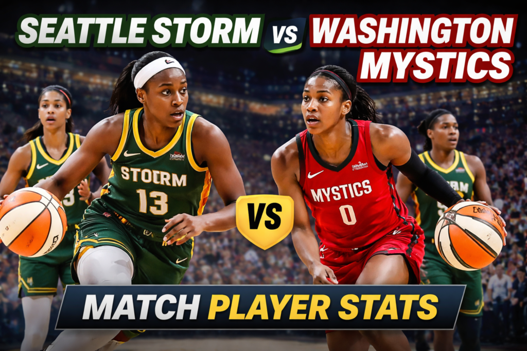 Seattle Storm vs Washington Mystics Match Player Stats