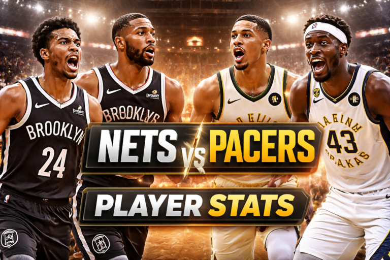 Brooklyn Nets vs Pacers Match Player Stats