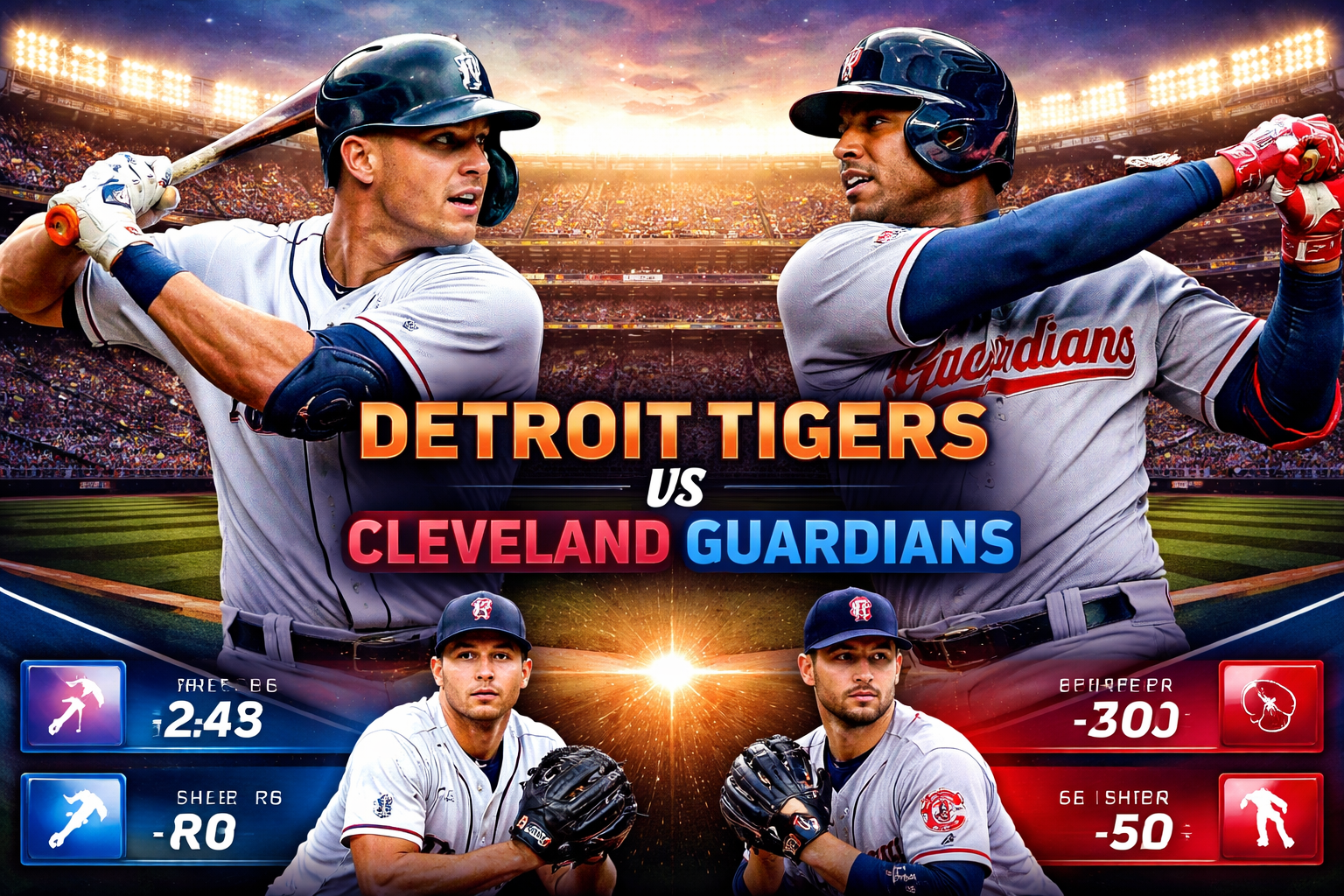 Detroit Tigers vs Cleveland Guardians Match Player Stats (2026)