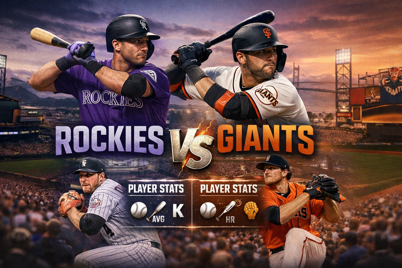 Colorado Rockies vs San Francisco Giants Match Player Stats Breakdown