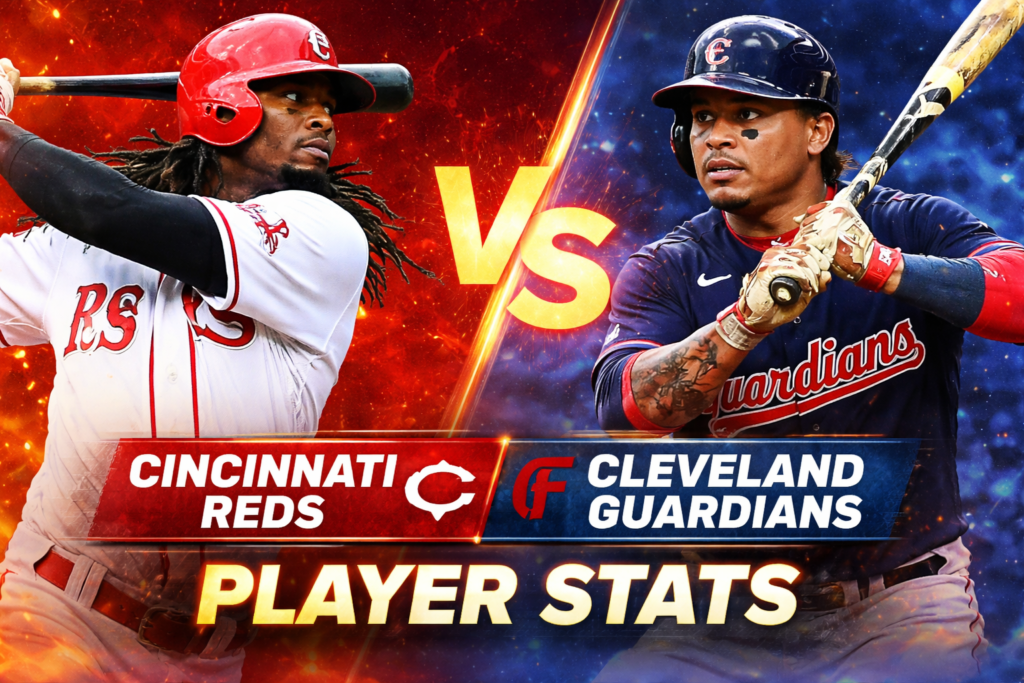 Cincinnati Reds vs Cleveland Guardians Match Player Stats
