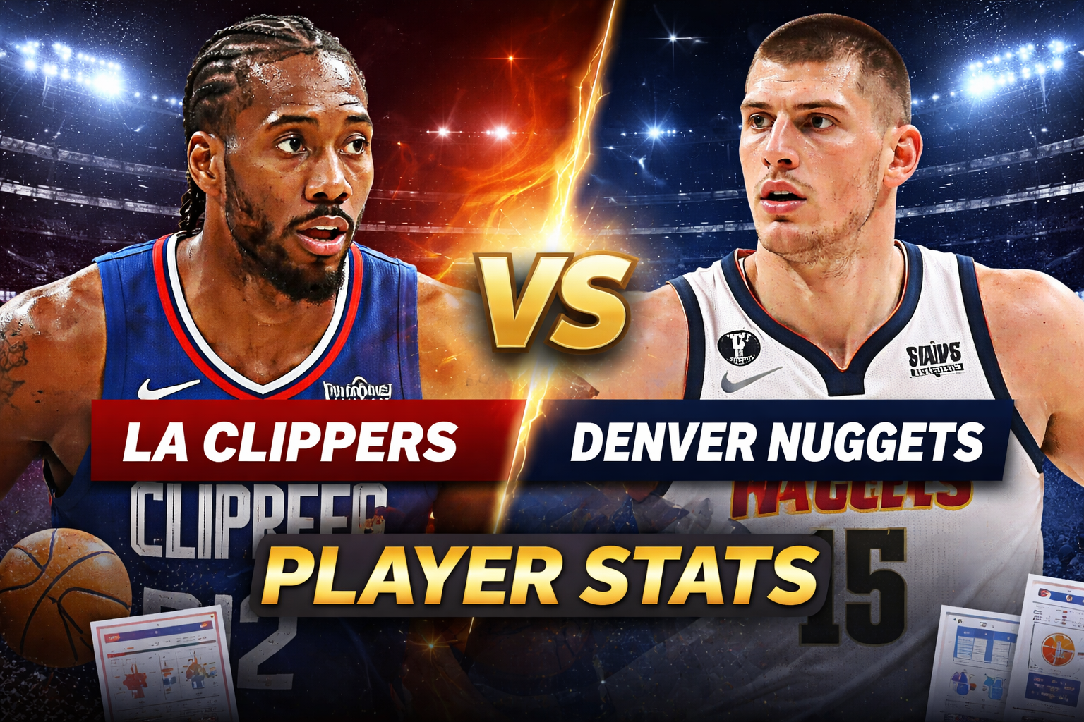 LA Clippers vs Denver Nuggets Match Player Stats