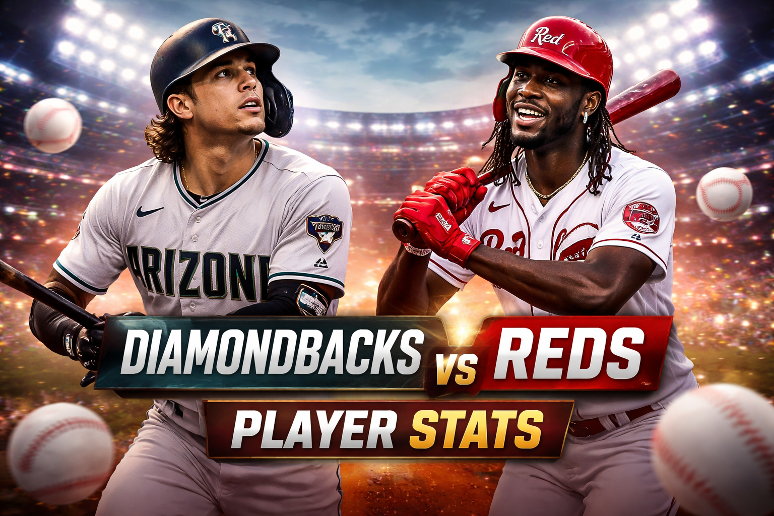 Diamondbacks vs Cincinnati Reds Match Player Stats (2026)