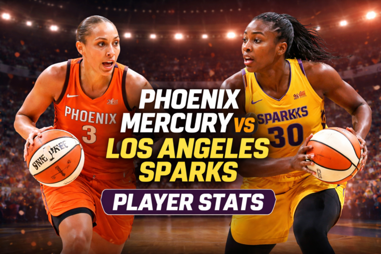 Phoenix Mercury vs Los Angeles Sparks Match Player Stats