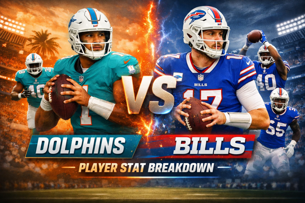 Miami Dolphins vs Buffalo Bills Match Player Stats