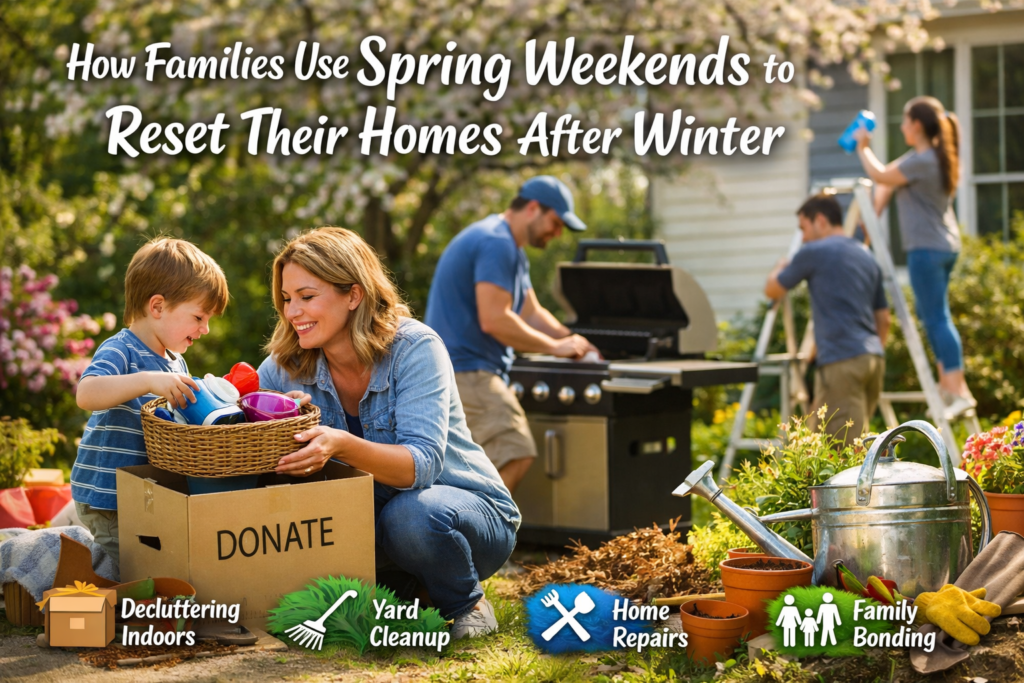 How Families Use Spring Weekends to Reset Their Homes After Winter