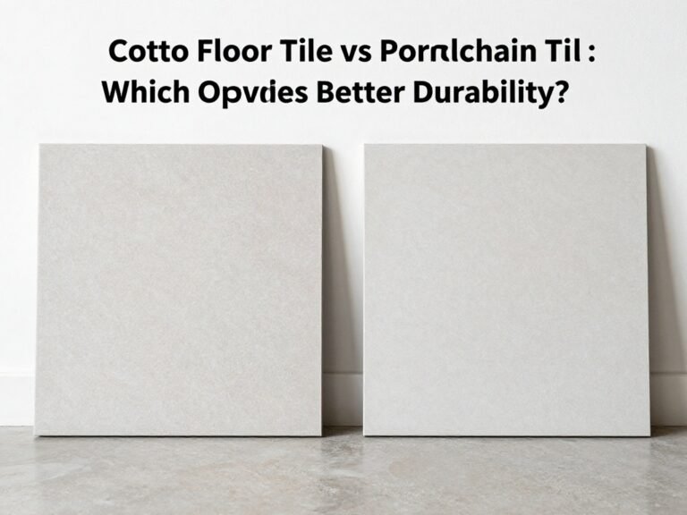 Cotto Floor Tile vs Porcelain Tile: Which Option Provides Better Durability?